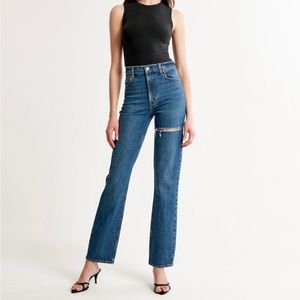 Abercrombie Ultra High Rise 90s Straight Jean